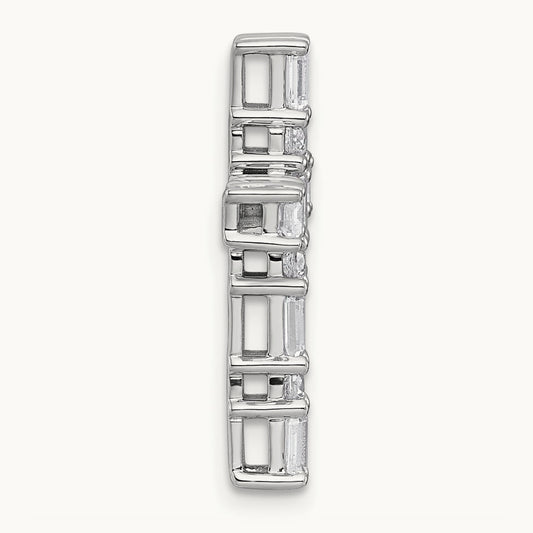 Cross Chain Slide Pendant, 1.00-2.25 ct tw Lab-Grown Diamond