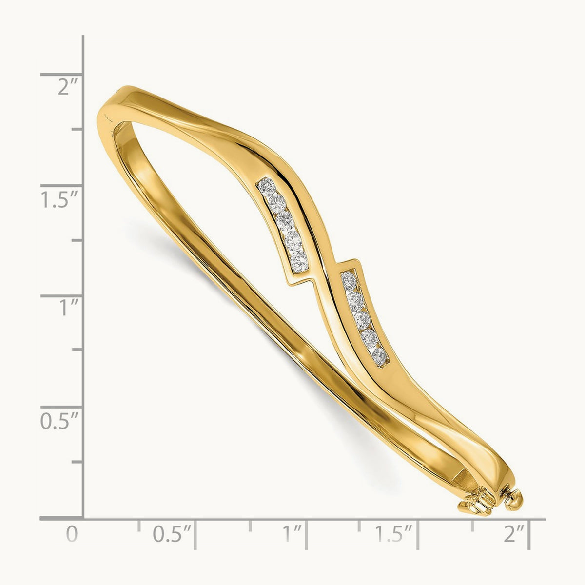 AA Diamond Hinged Bangle — photo set