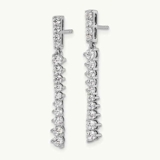 Dangle Post Earrings, 1.00 ct tw Lab-Grown Diamond