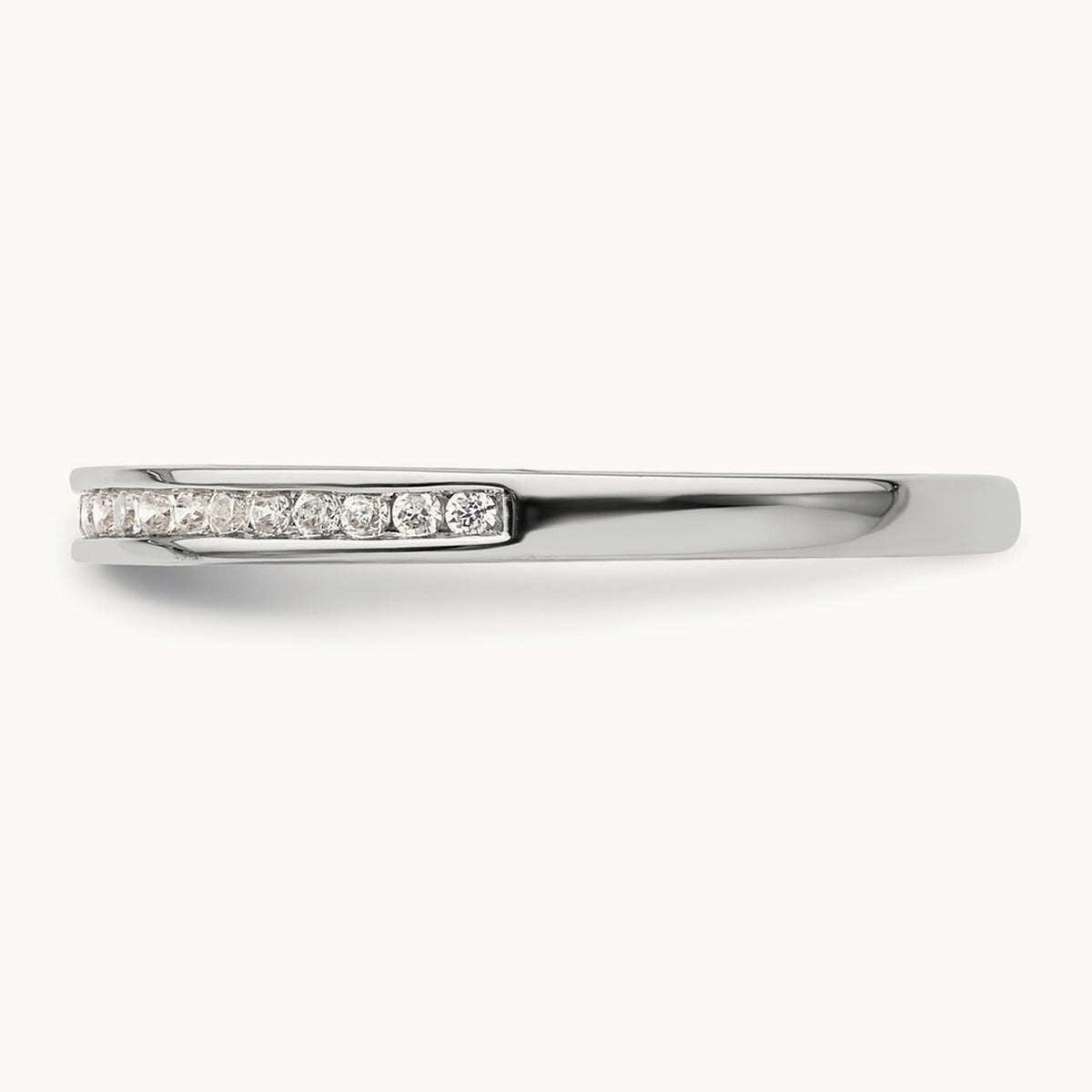 Diamond Wedding Band, 14K White Gold