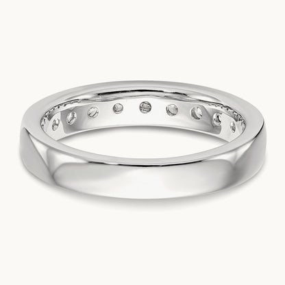 9- Stone Closed Channel Band Mounting, 2.7mm, 14K White Gold