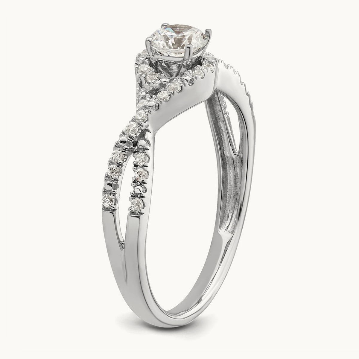 Round Engagement Ring, 0.50 ct tw