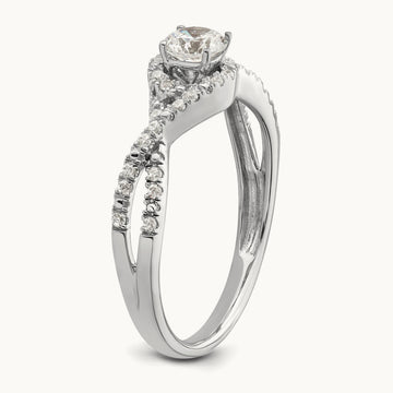 Round Engagement Ring, 0.50 ct tw