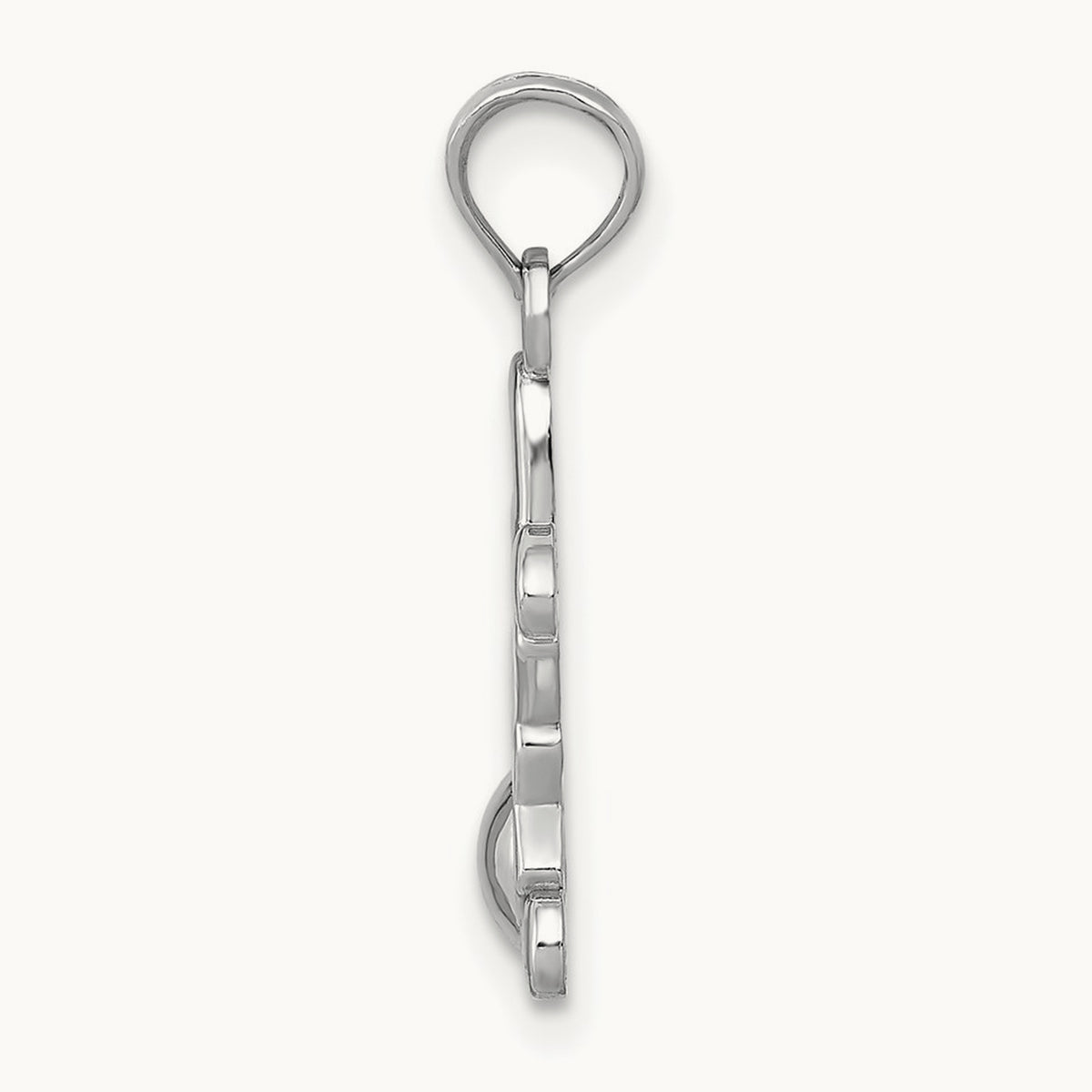Little Boy Pendant — 14K White Gold