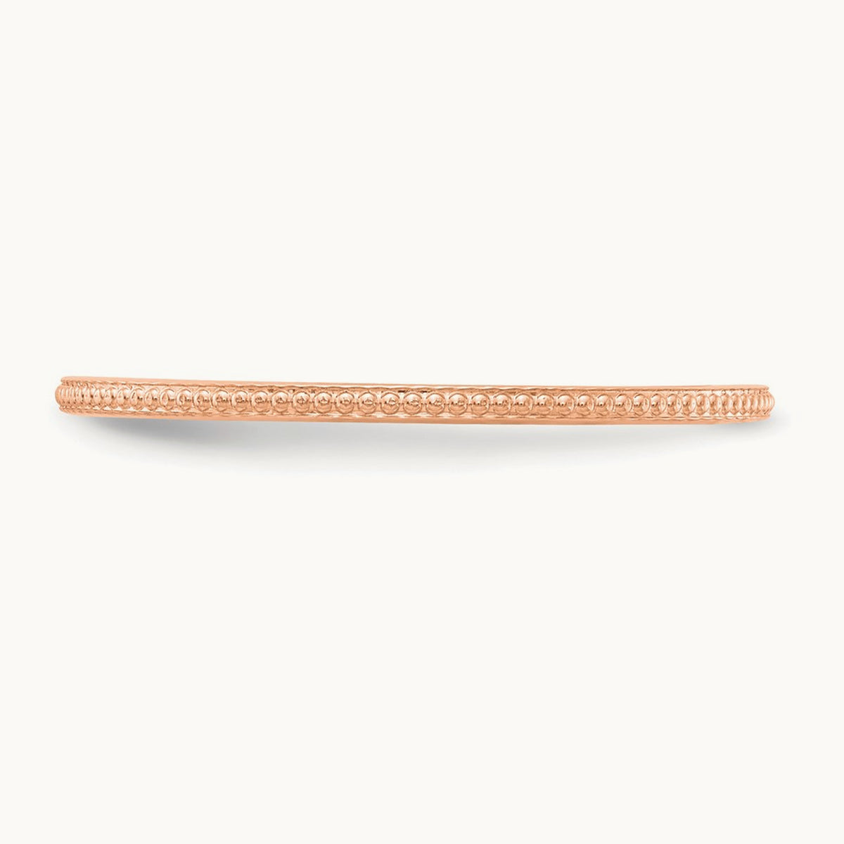 Bead Stackable Band — 10K Rose Gold
