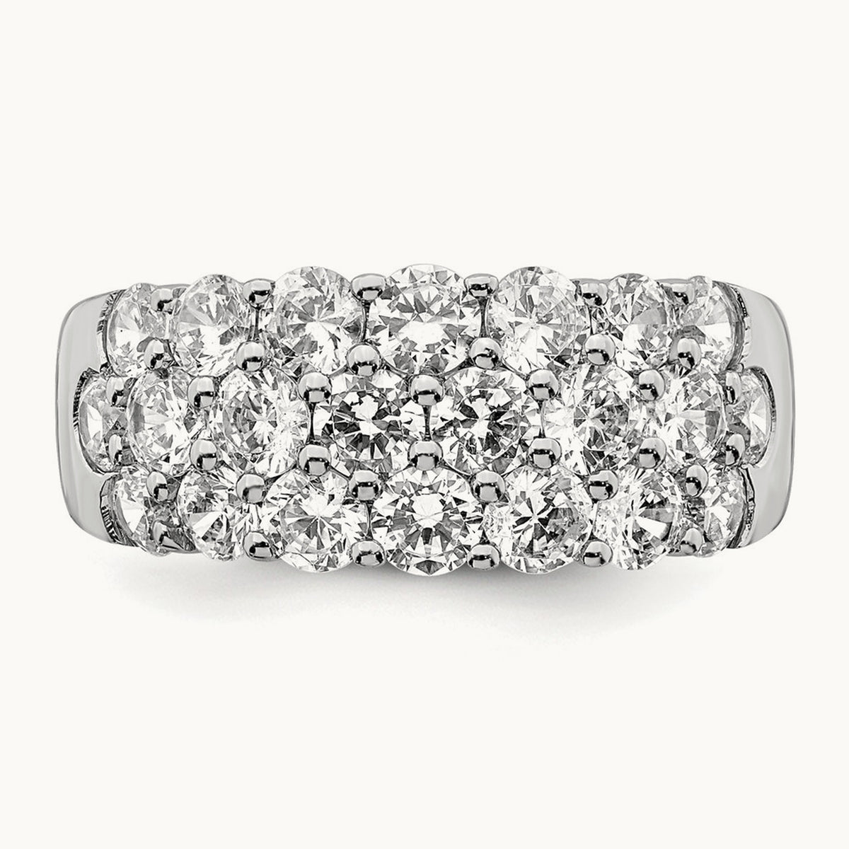 Fashion Band, 2.50 ct tw Lab-Grown Diamond — 14K White Gold