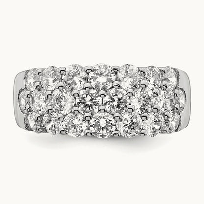 Fashion Band, 2.50 ct tw Lab-Grown Diamond — 14K White Gold