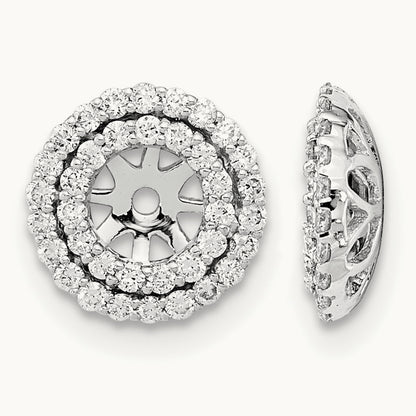 Diamond Earring Jackets, 14K White Gold