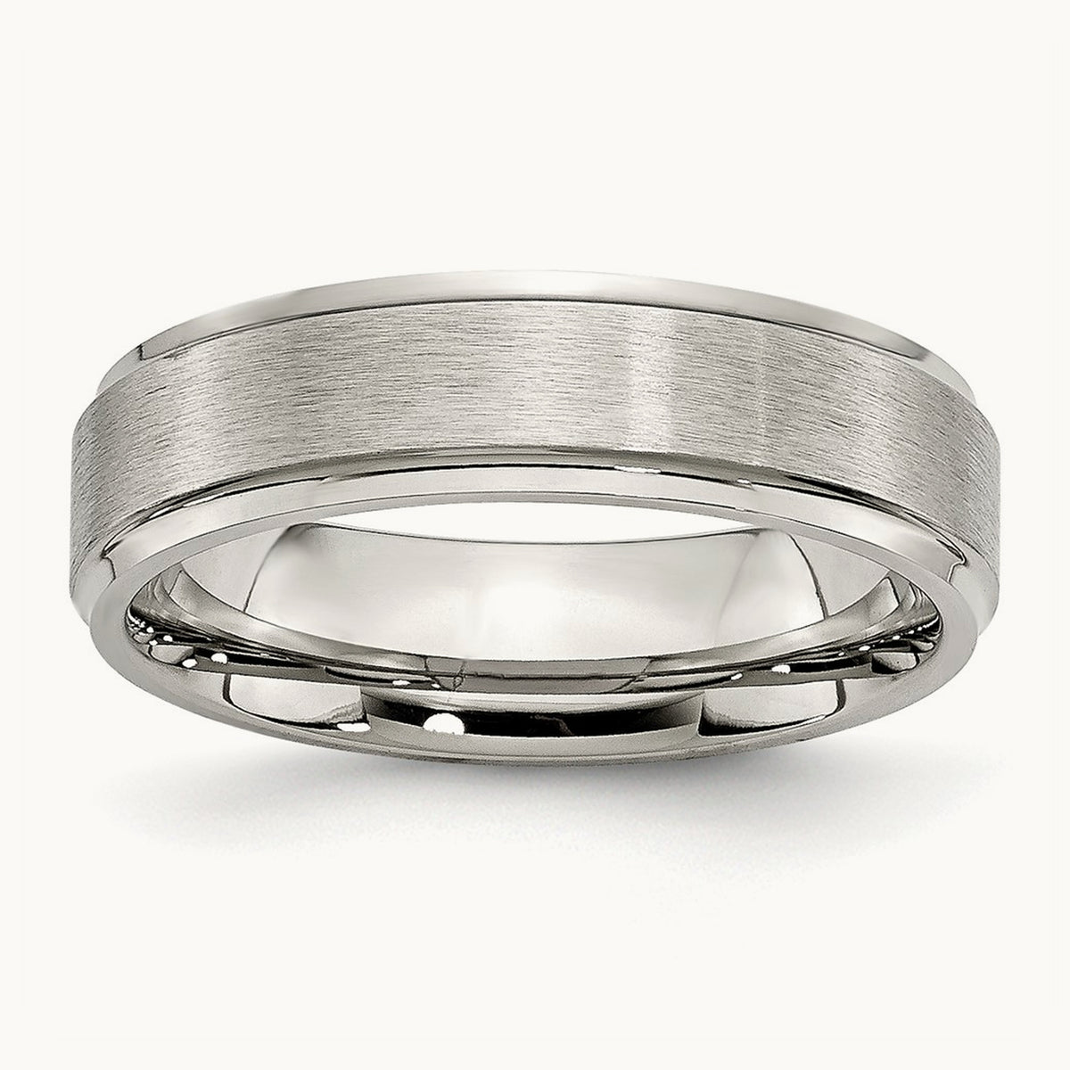 Brushed and Polished Grooved Edge Band — 6mm