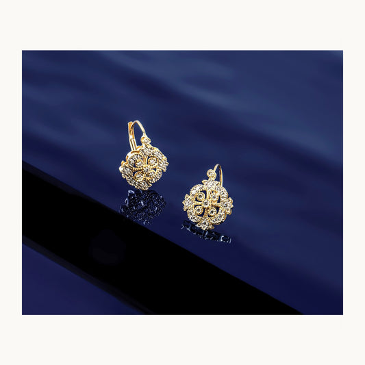 Post Earrings, 0.20 ct tw Lab-Grown Diamond — 14K Yellow Gold