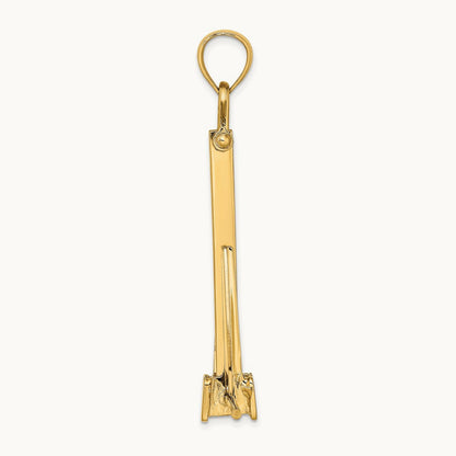 3-D Moveable Danforth Anchor Charm, 14K
