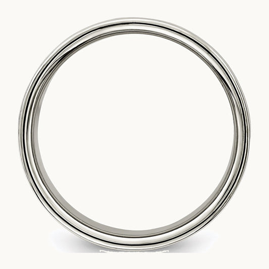 Sterling Silver 10mm Lightweight Flat Band