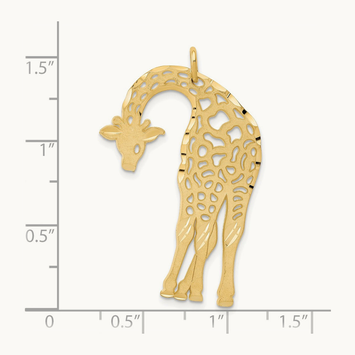 Giraffe Charm, 14K
