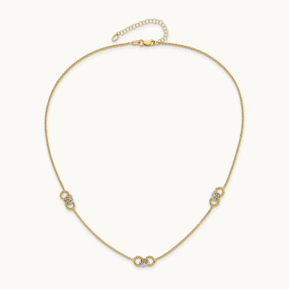 16in w/2in ext. Necklace, 14K Two-tone