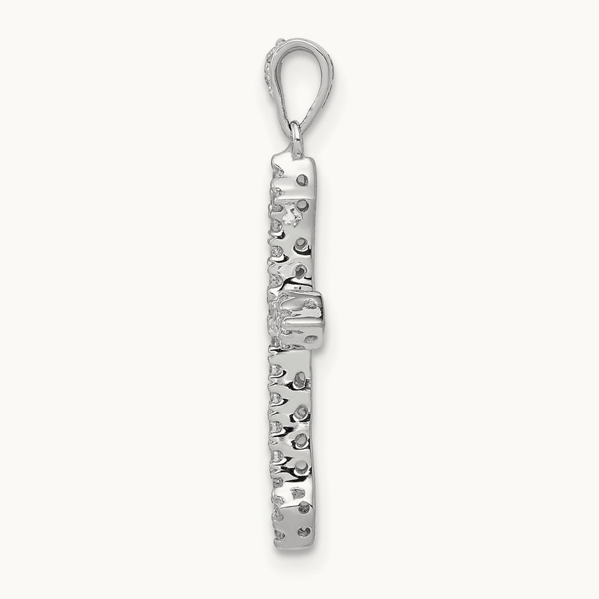 1/10ct. Diamond Cross Pendant — 24.5mm, 0.216 ct