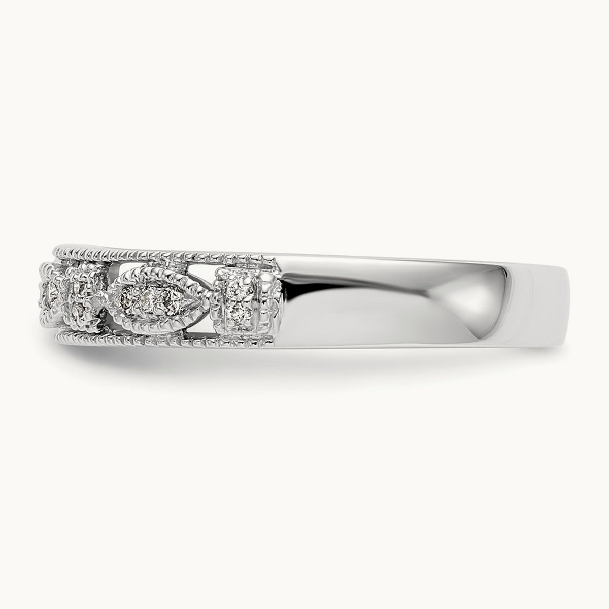 Diamond Band, 14K White Gold