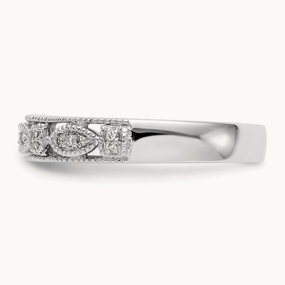 Diamond Band, 14K White Gold
