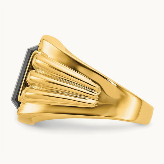 AA Diamond men's ring, 14K