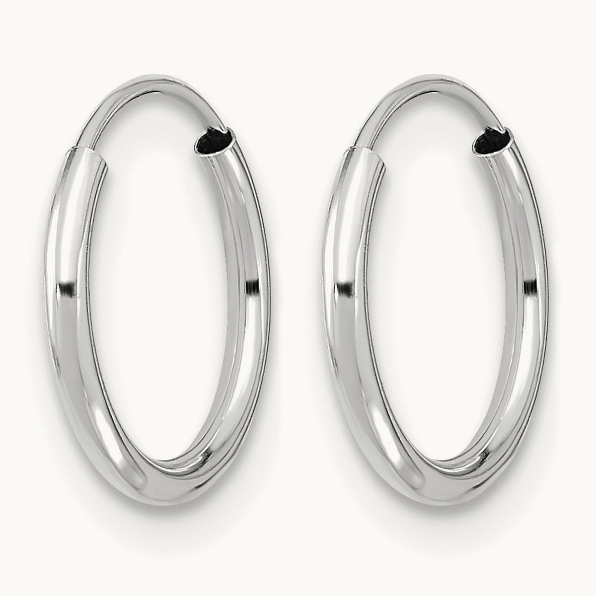 Madi K Endless Hoop Earrings, 14K White Gold