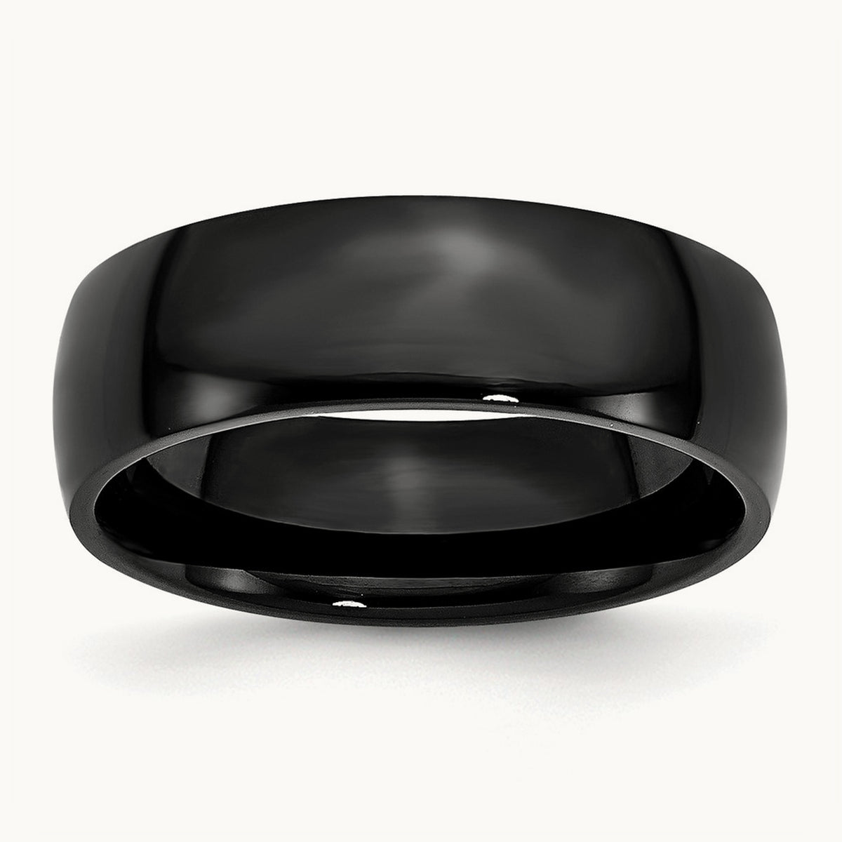 IP-plated Polished Band — 7mm