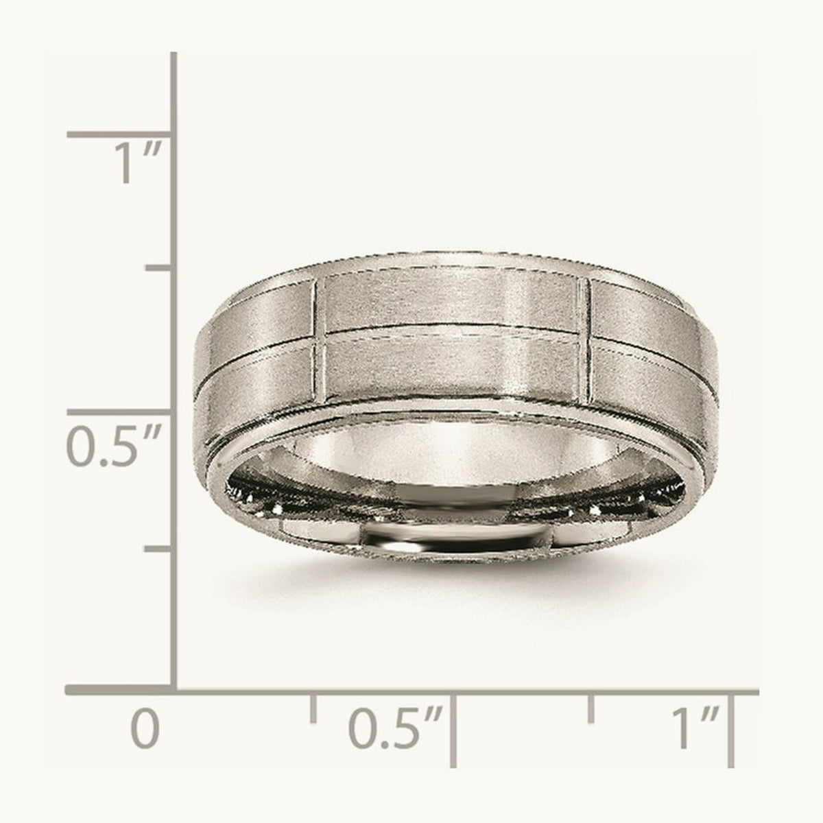 Brushed/Polished Grooved Ridged Edge Band — photo set