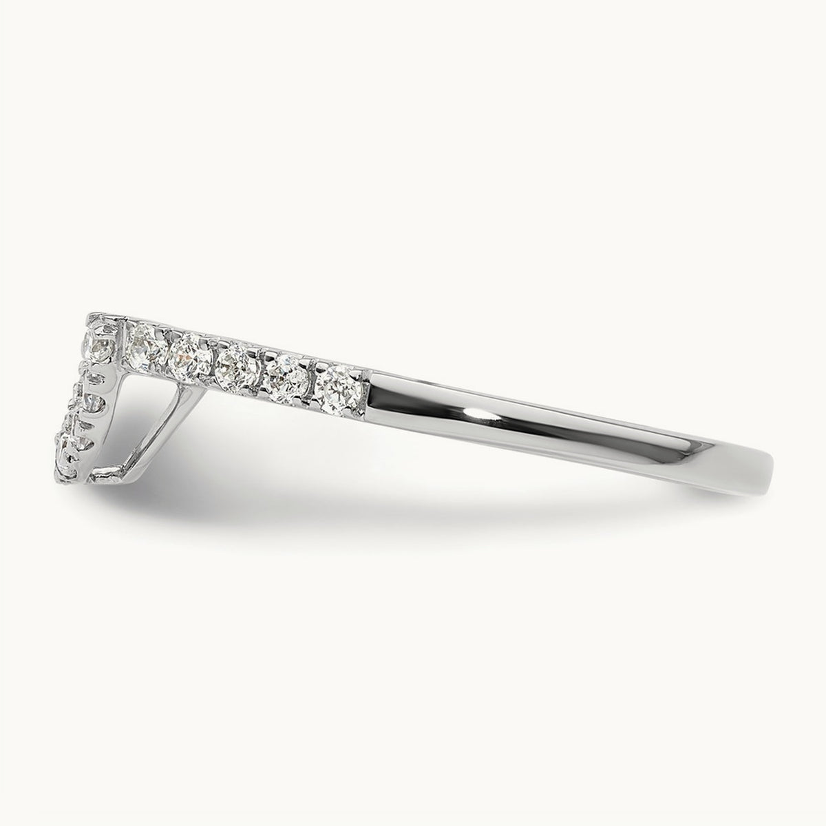 Diamond Wedding Band, 14K White Gold