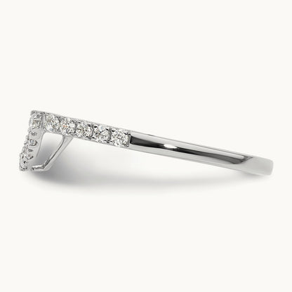 Diamond Wedding Band, 14K White Gold