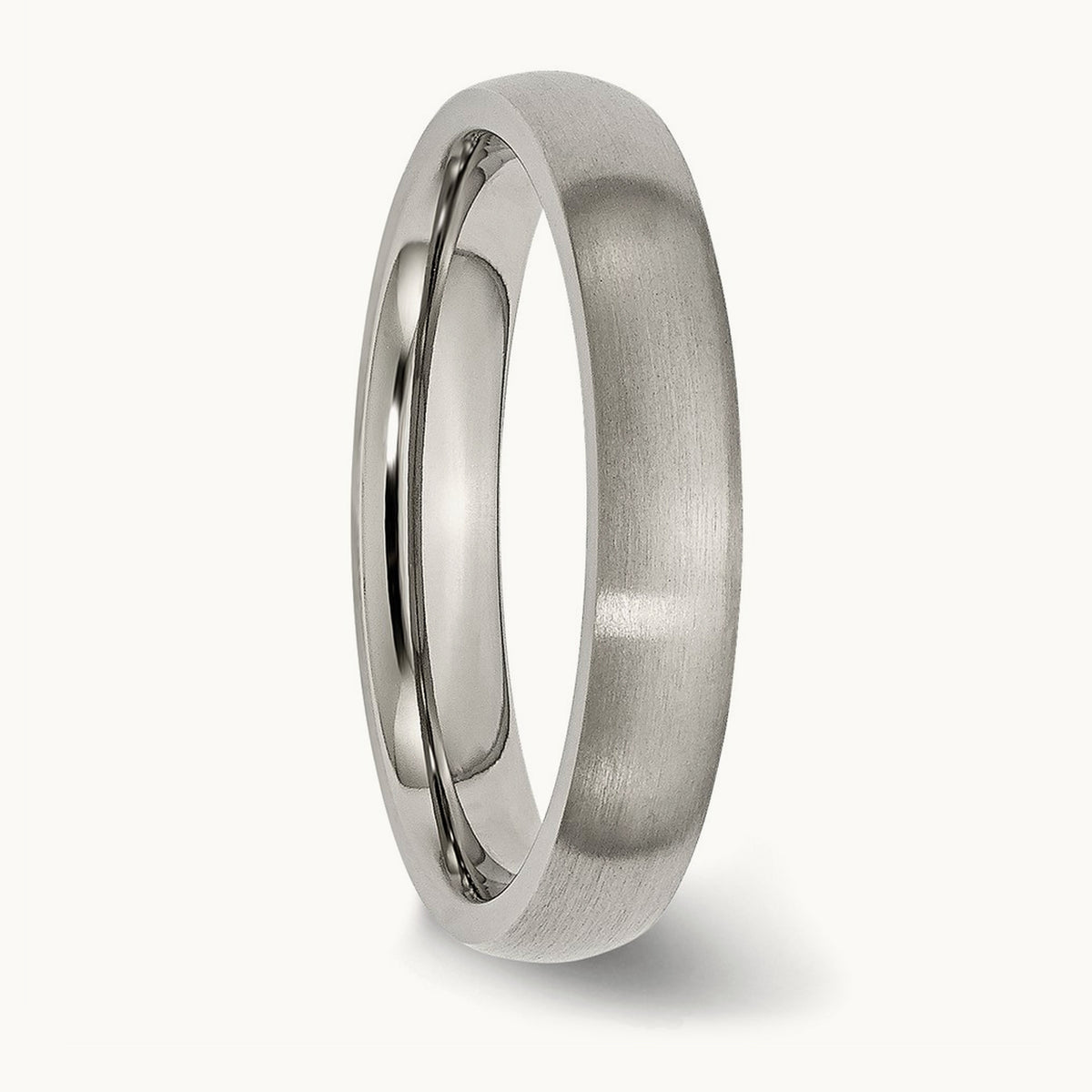 Brushed Half Round Band — 4mm