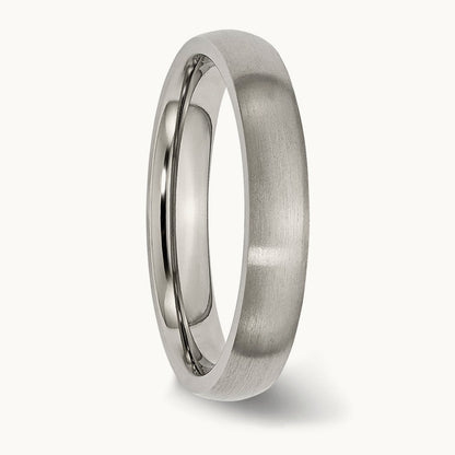 Brushed Half Round Band — 4mm