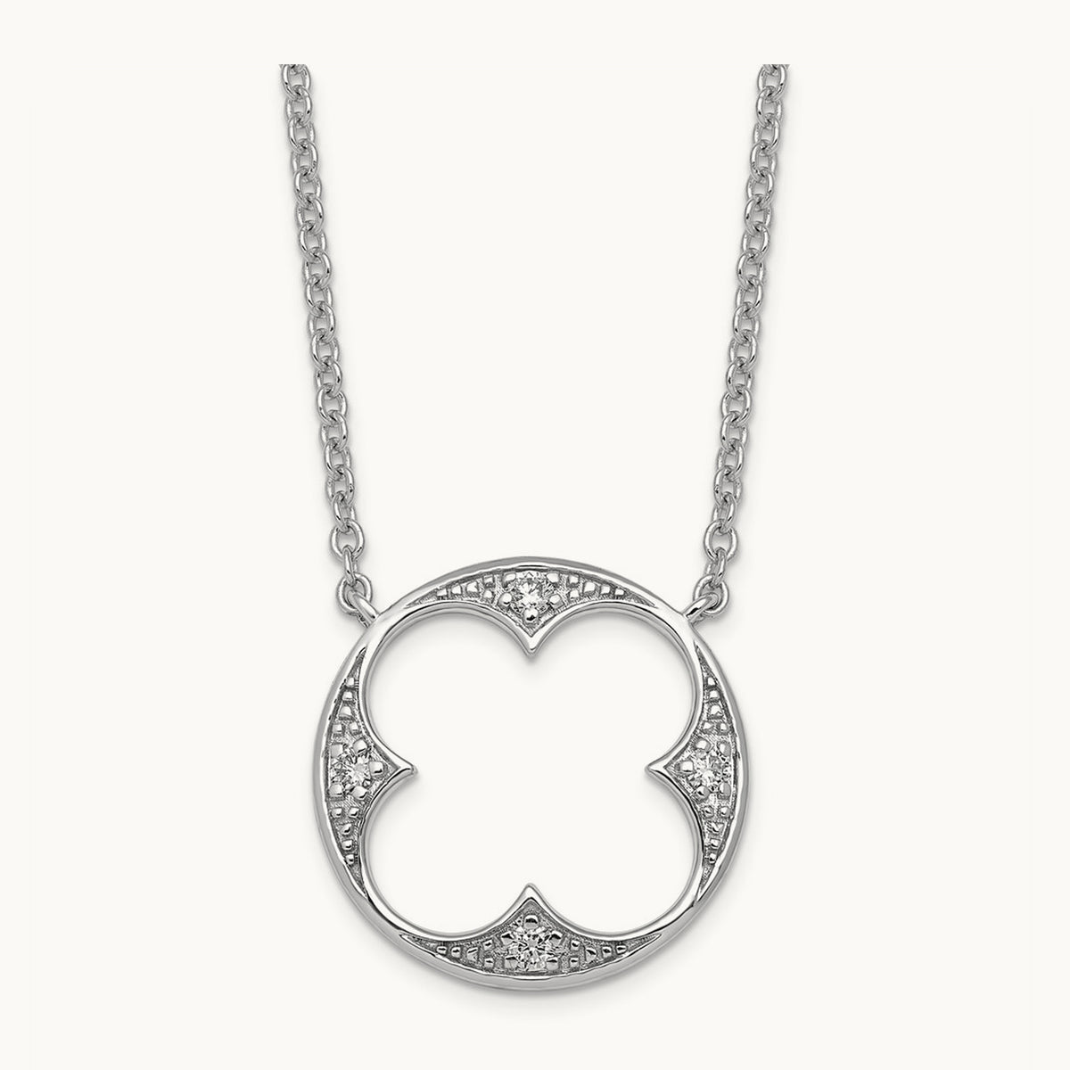 Fashion Necklace, 0.10 ct tw Lab-Grown Diamond