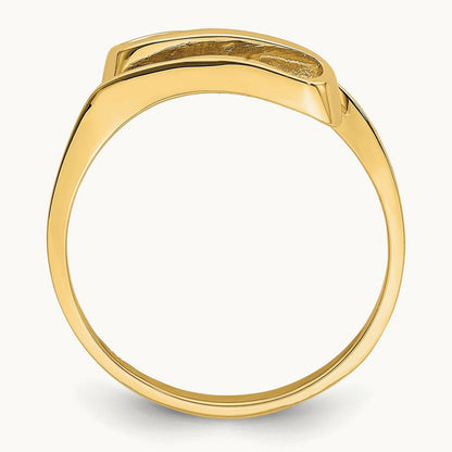 Swirl Ring, 14K