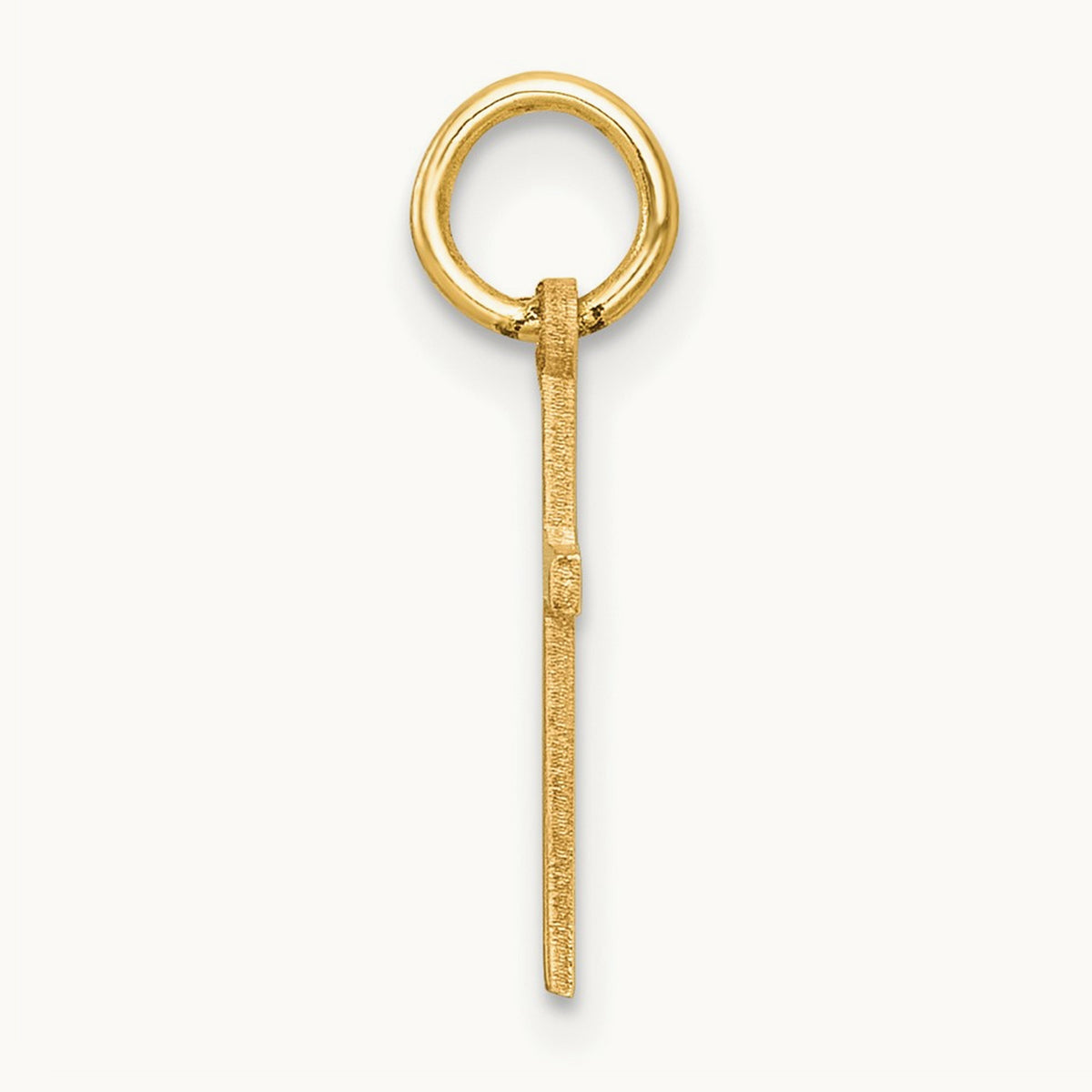 Polished Cross Charm, 14K