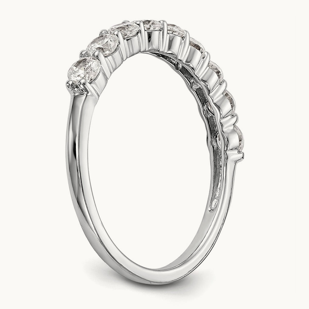 Diamond Wedding Band, 14K White Gold