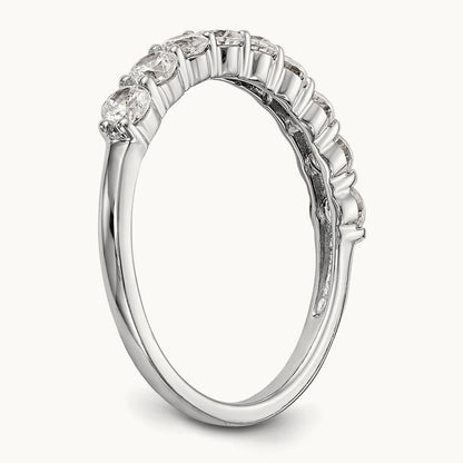 Diamond Wedding Band, 14K White Gold