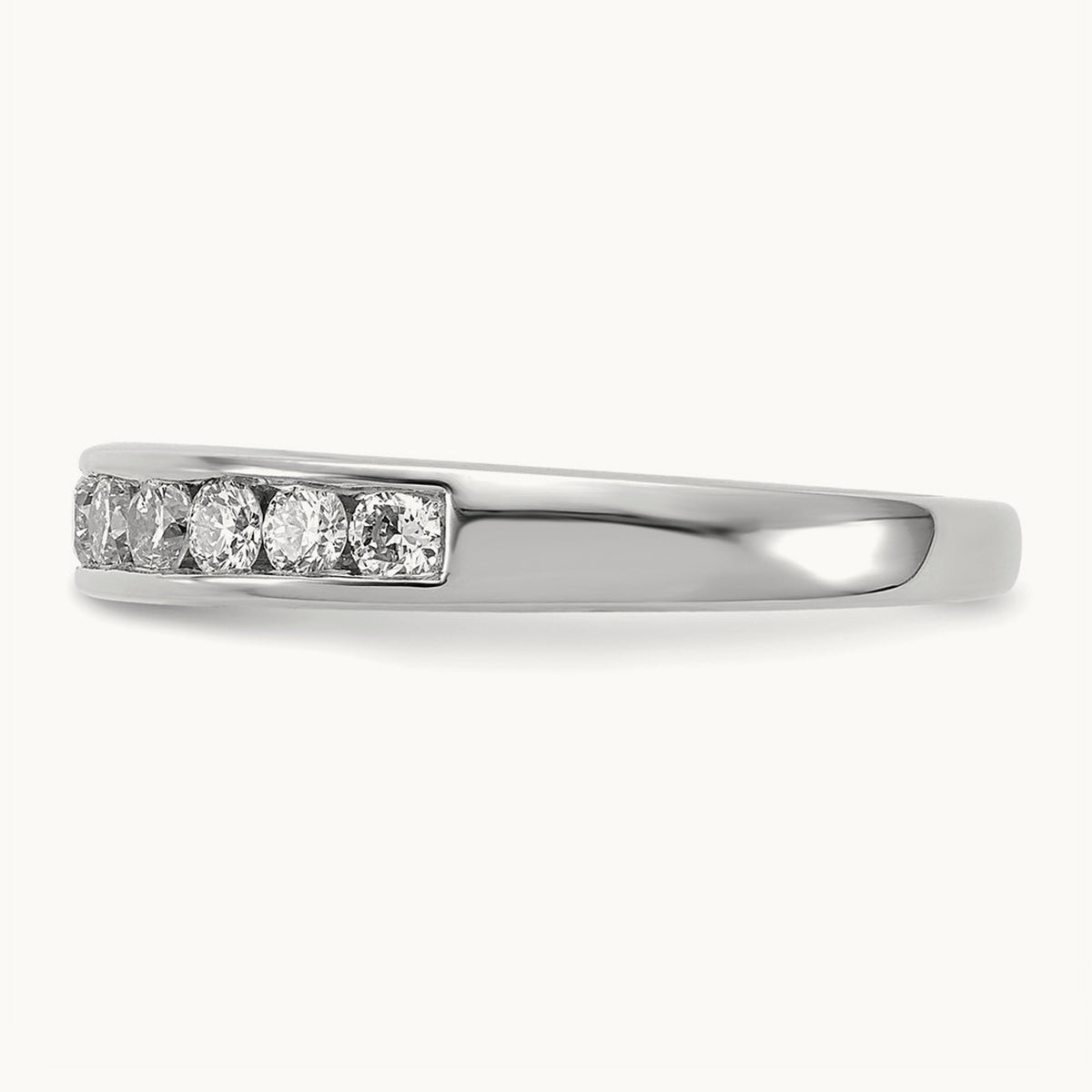 Channel Set Band, 0.10-1.00 ct tw Lab-Grown Diamond — 1/2 ct, 14K White Gold