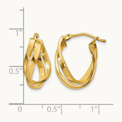 Twisted Hoop Earrings — photo set
