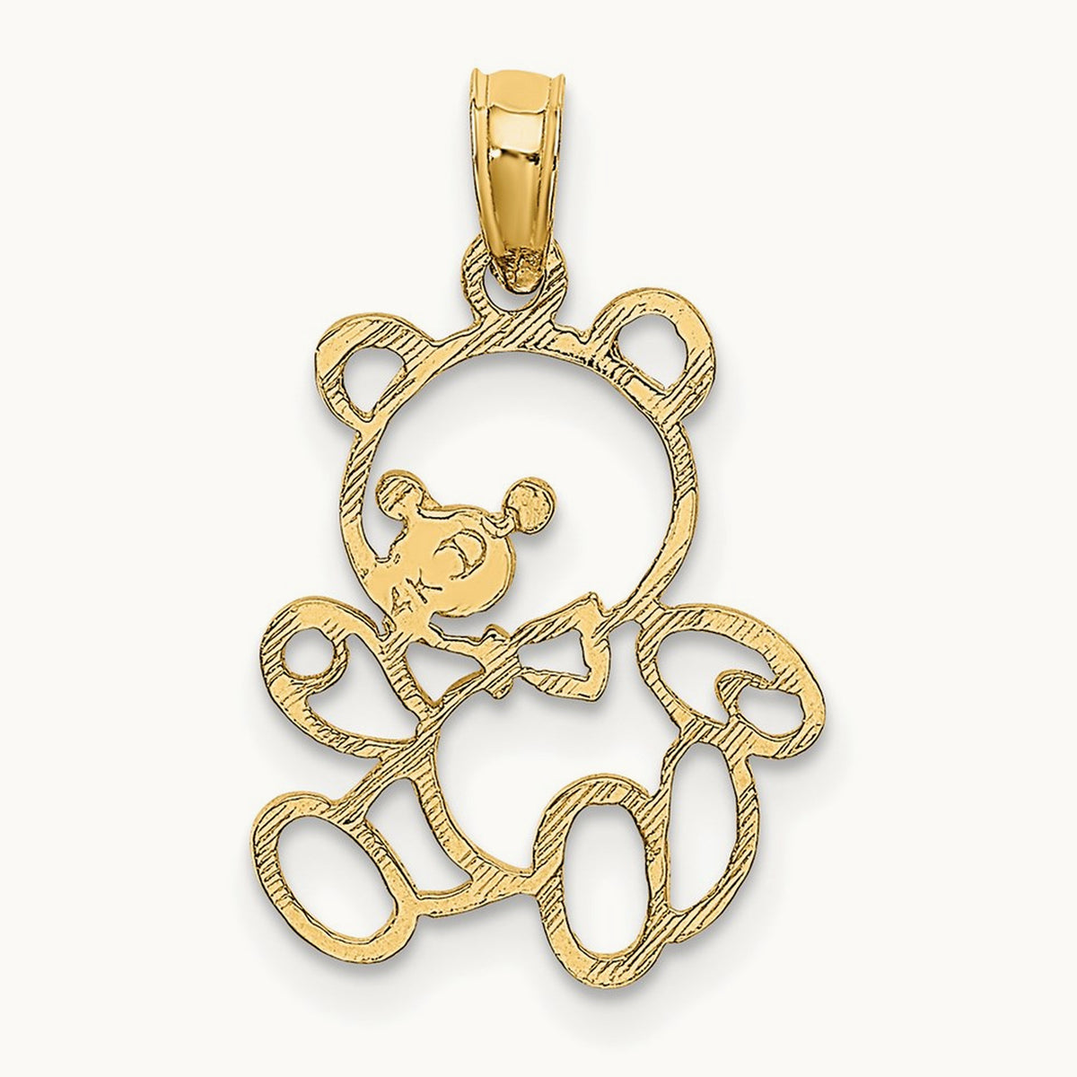 Cut out Teddy Bear Charm — 9.9mm