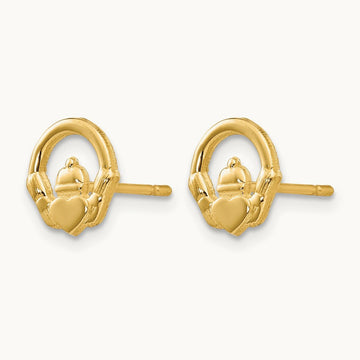 Claddagh Post Earrings — photo set