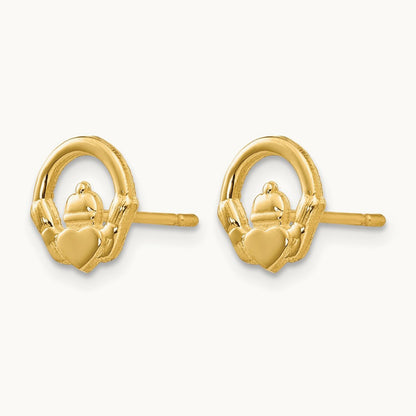 Claddagh Post Earrings — photo set