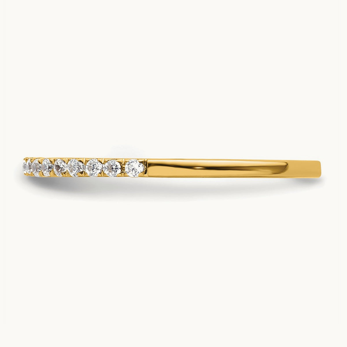 Diamond Wedding Band — 14K Yellow Gold, 7