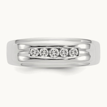 Men's Band, 0.25 ct tw Lab-Grown Diamond