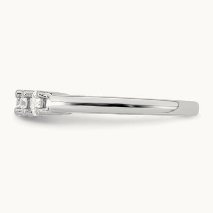 5-Stone Diamond Band, 14K White Gold