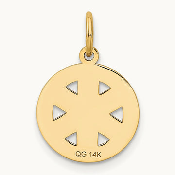 Small PARAMEDIC Medical Charm, 14K