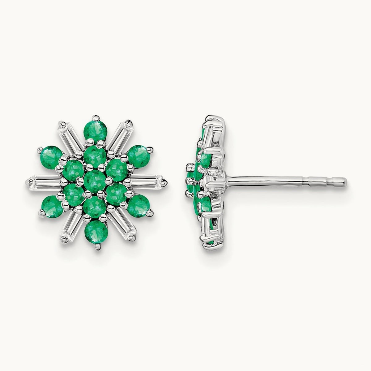 Emerald and Diamond Earrings — photo set