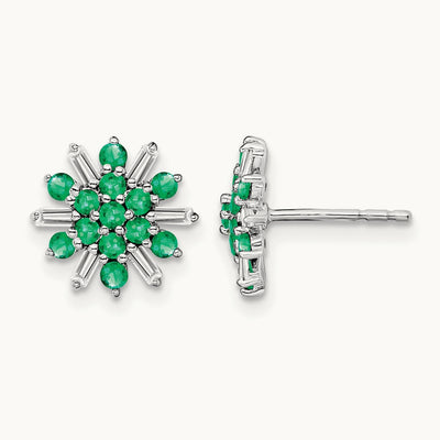 Emerald and Diamond Earrings — photo set