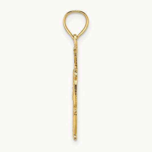#1 MOM Vertical Charm, 14K