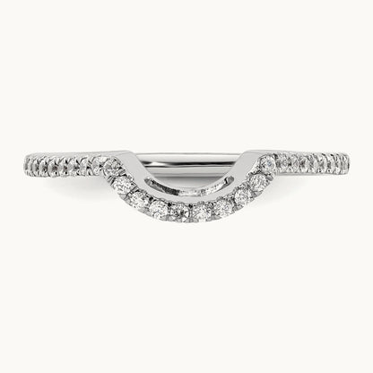 Diamond Wedding Band, 14K White Gold