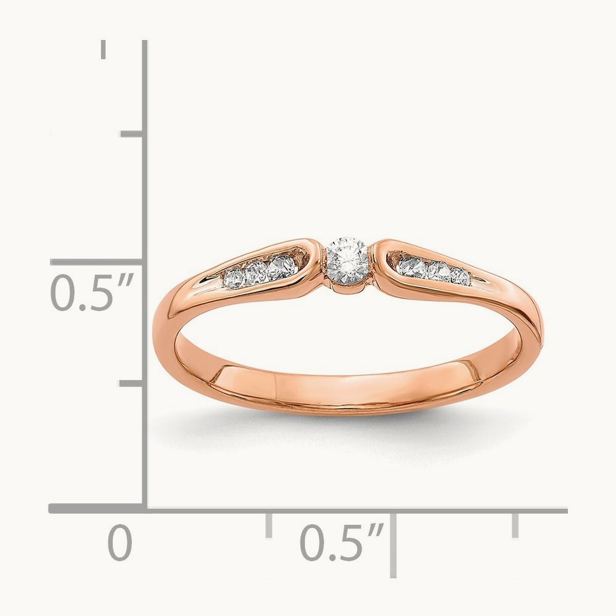 Diamond Ring, 14K Rose Gold