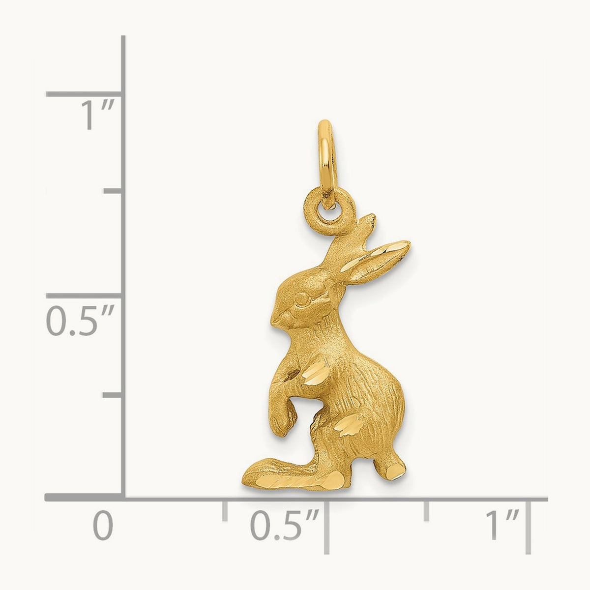 Jack Rabbit Charm, 14K