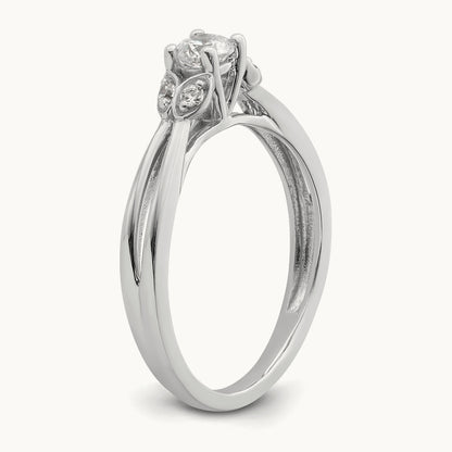 First Promise Polish Round Engagement Ring, 0.25 ct tw